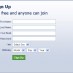 Display a register form at the front page.